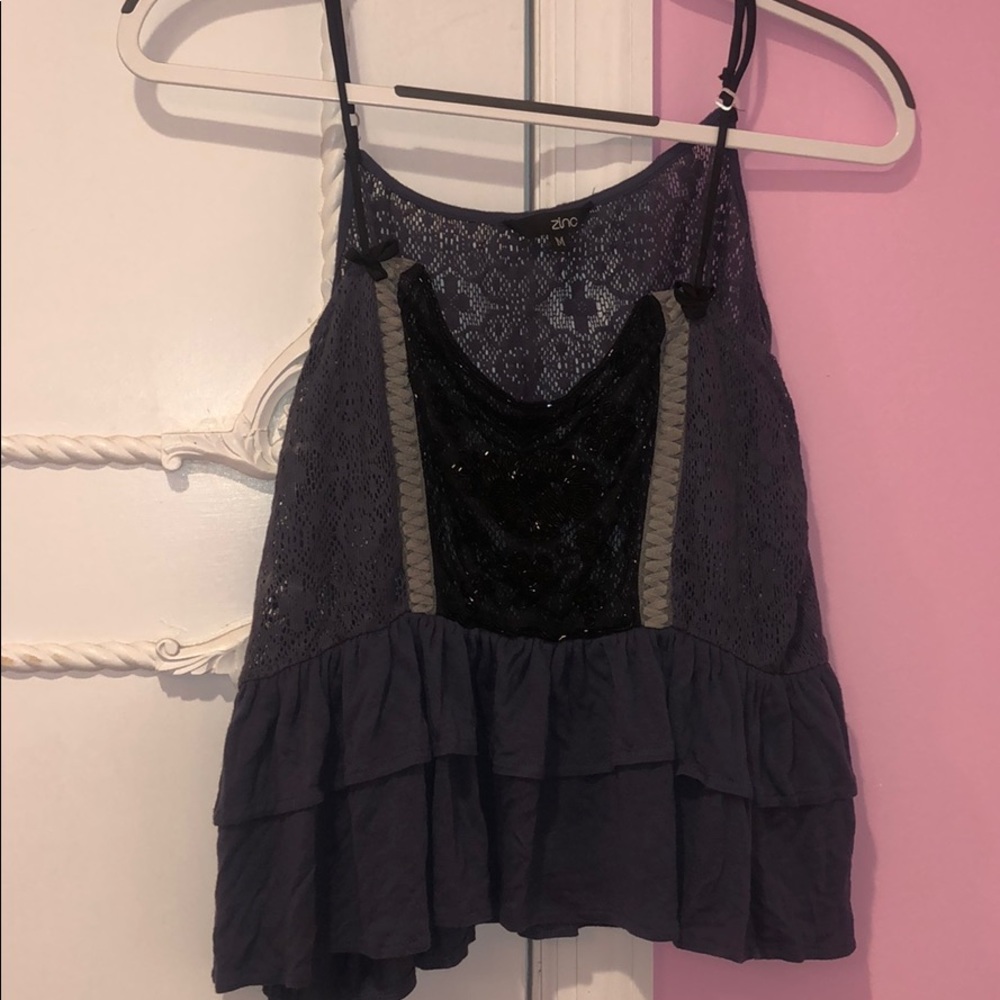 Zinc hand beaded top